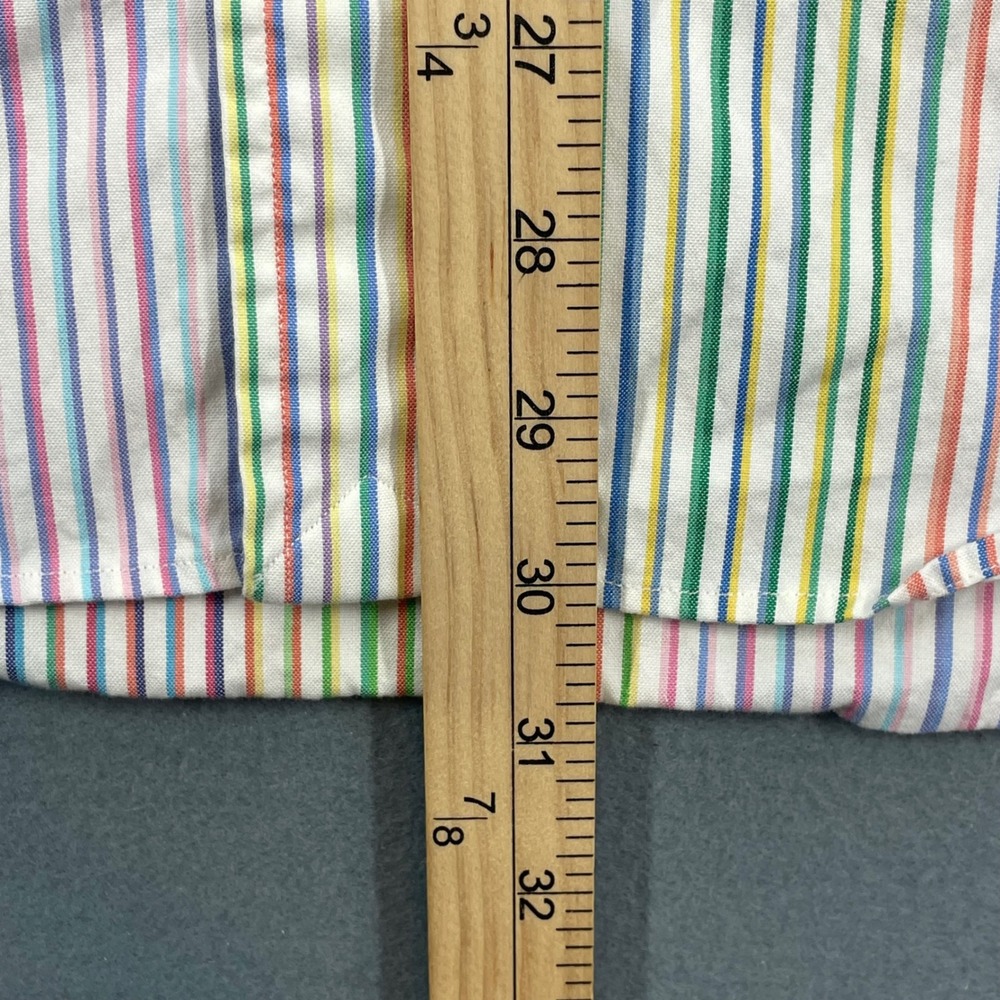 Polo Ralph Lauren Multi Color Striped Regent Custom Fit Shirt Mens 16 34/35 - Picture 6 of 7